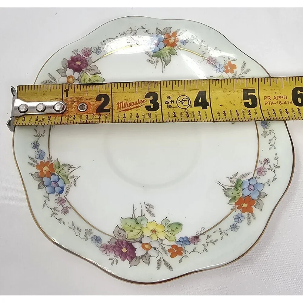 Vintage E B Foley English Bone China Saucer Replacement Plate Floral Bouquets